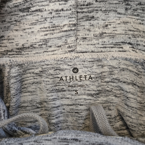 Athleta Small Heather Gray Cowl Neck Pullover - Picture 8 of 12